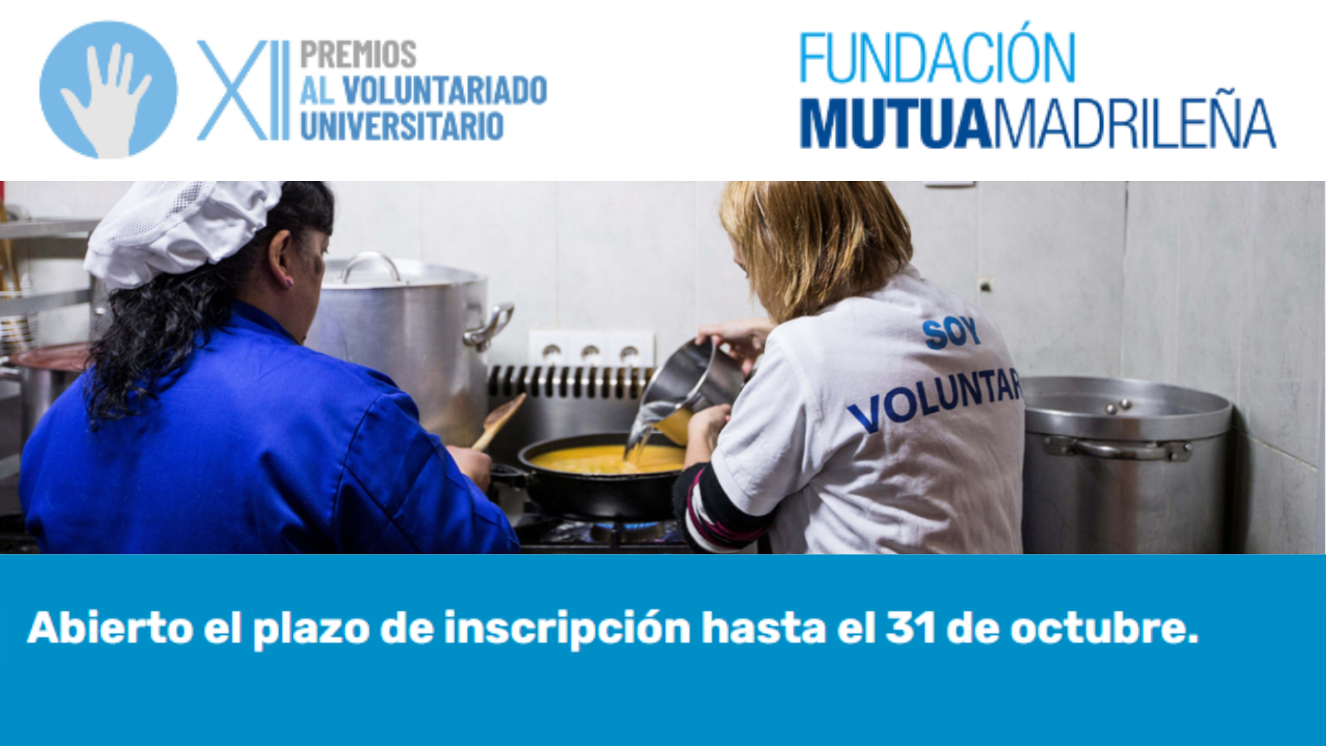 La Fundación Mutua Madrileña convoca los Premios al Voluntariado Universitario para reconocer y promover el voluntariado social entre los jóvenes españoles.